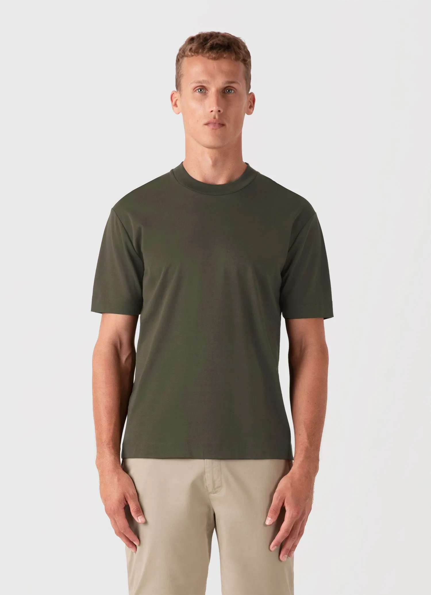 Men's Relaxed Fit Heavyweight T-shirt in Khaki