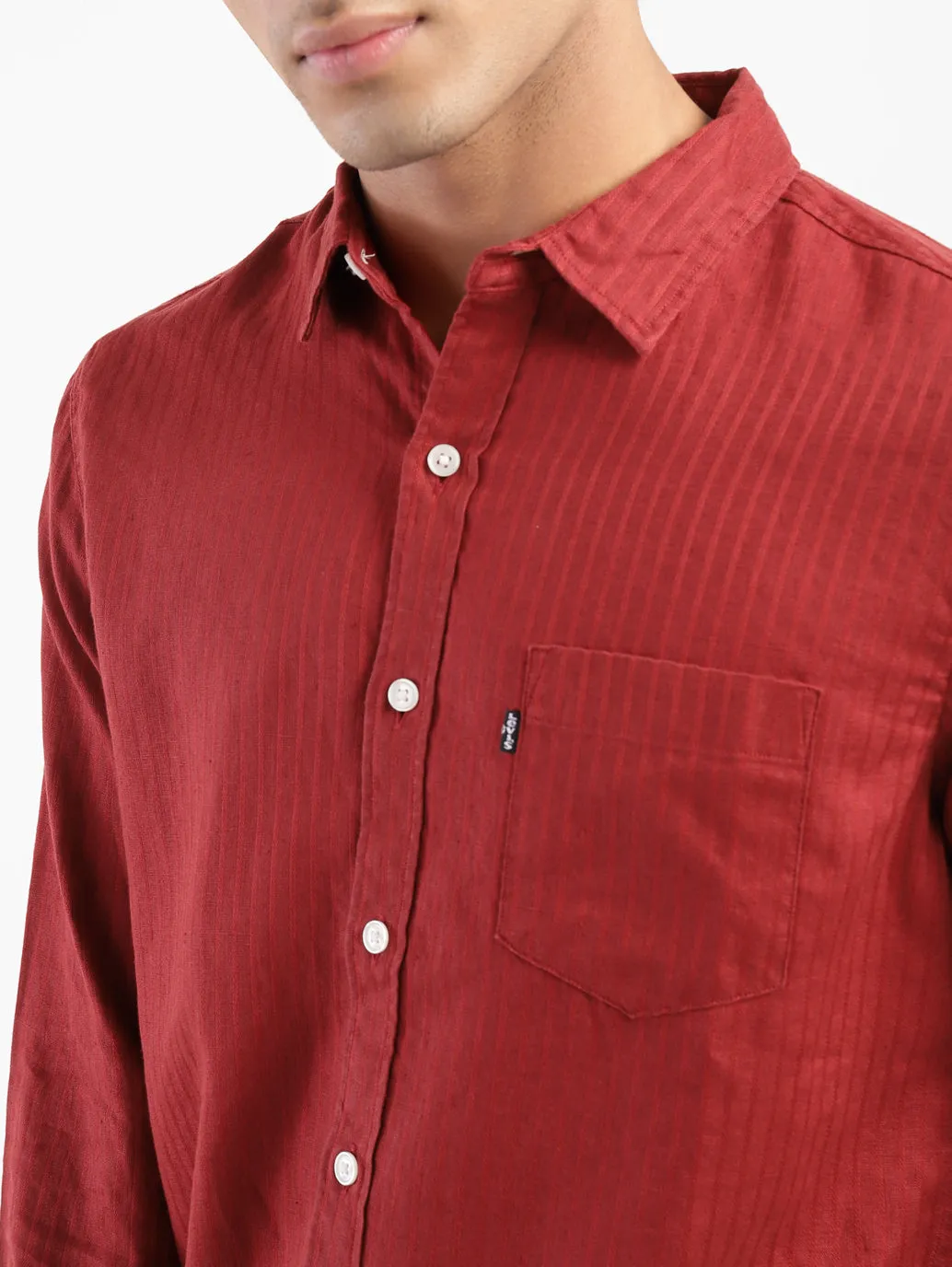 Men's Self Designed Relaxed Fit Shirt