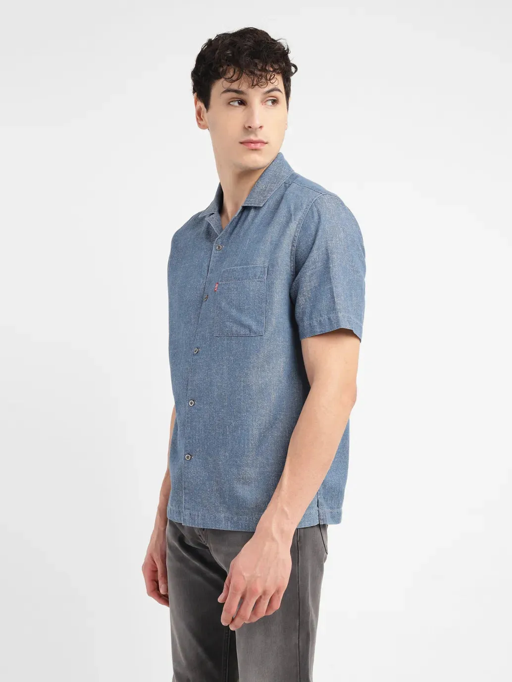 Men's Solid Relaxed Fit Shirt