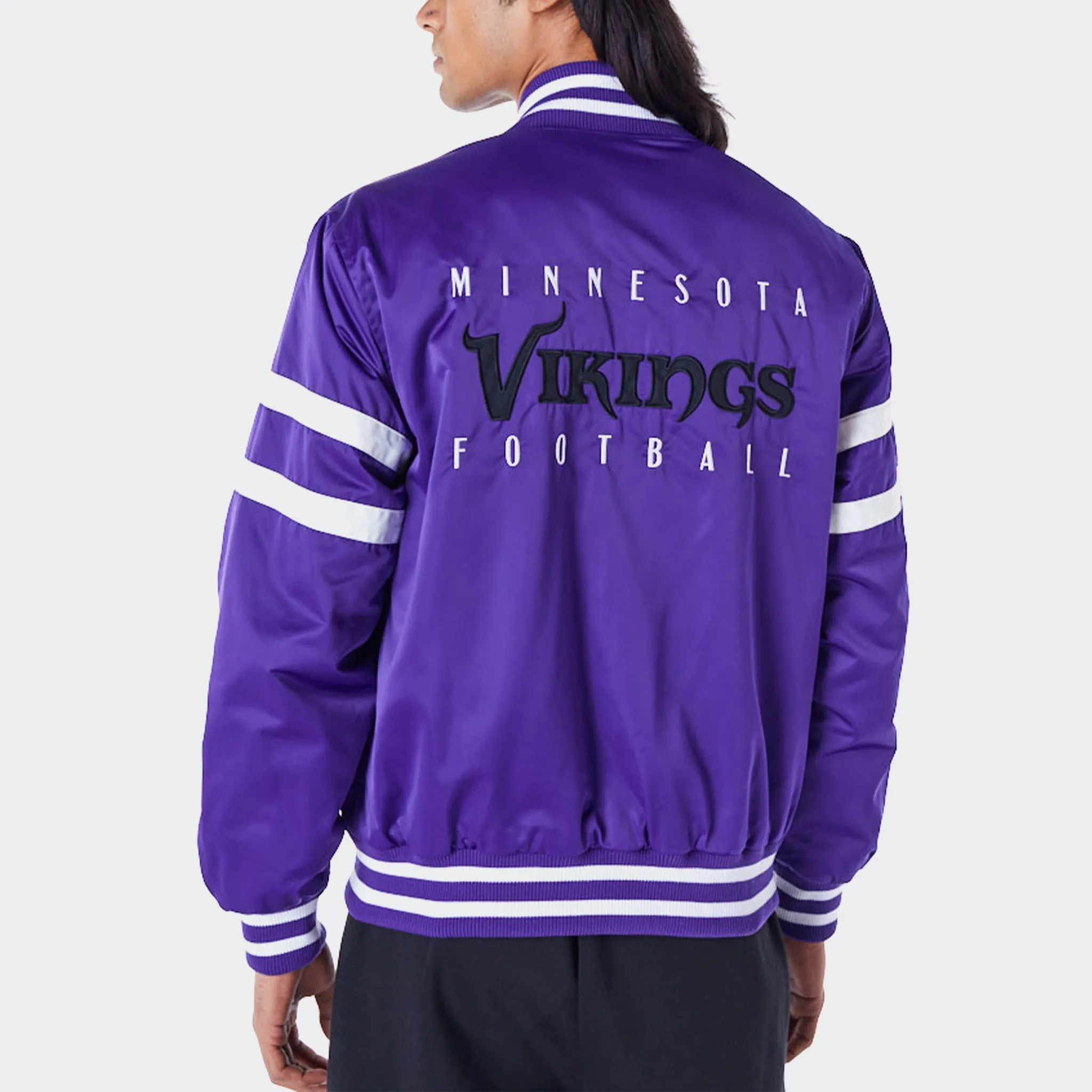 MINNESOTA VIKINGS NFL SATIN BOMBER JACKET