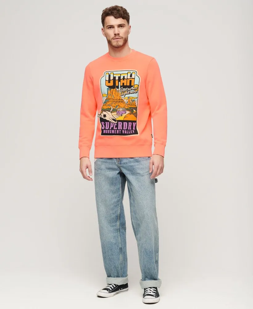 Neon Travel Loose Sweatshirt - Sunblast Orange