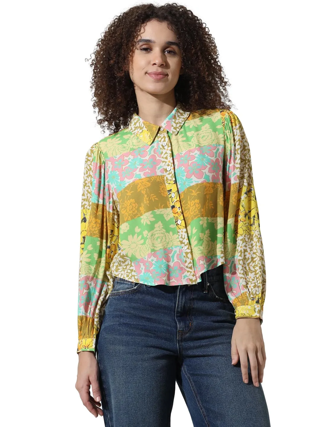 ONLY Women's Relaxed Fit Shirt (15334389- Cerulean