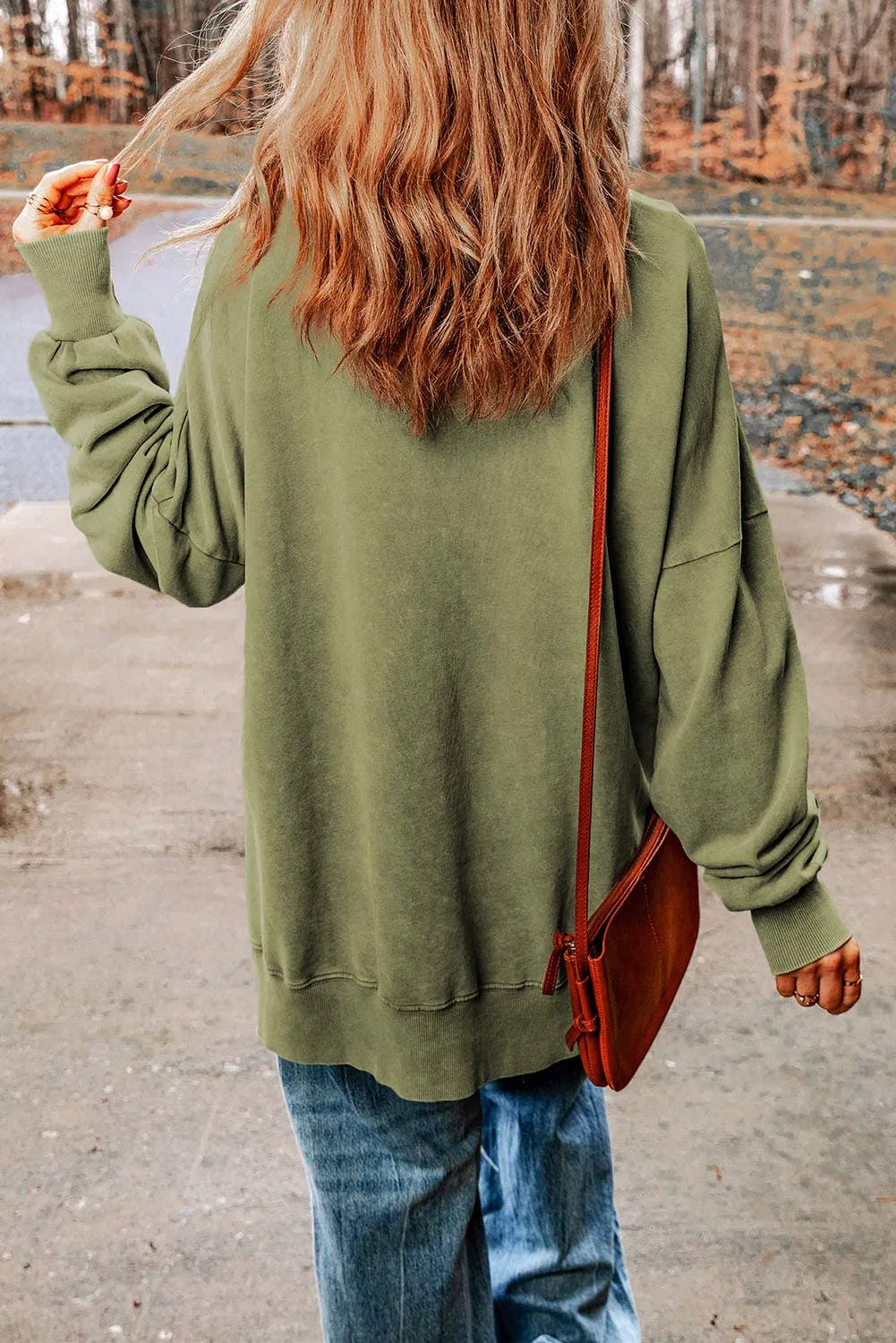 Oversized Drop Shoulder Sweatshirt