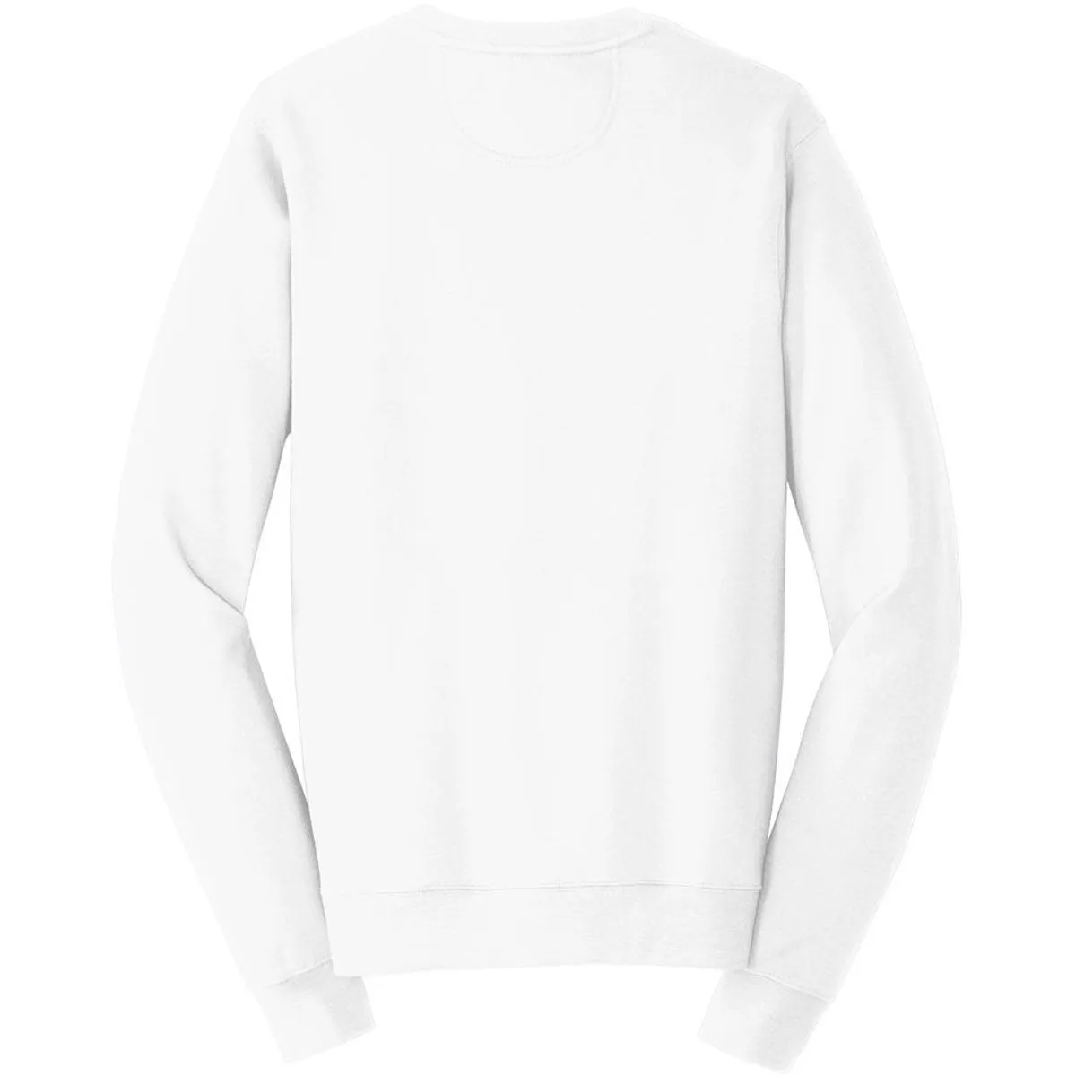 Port & Company Men's White Fan Favorite Fleece Crewneck Sweatshirt