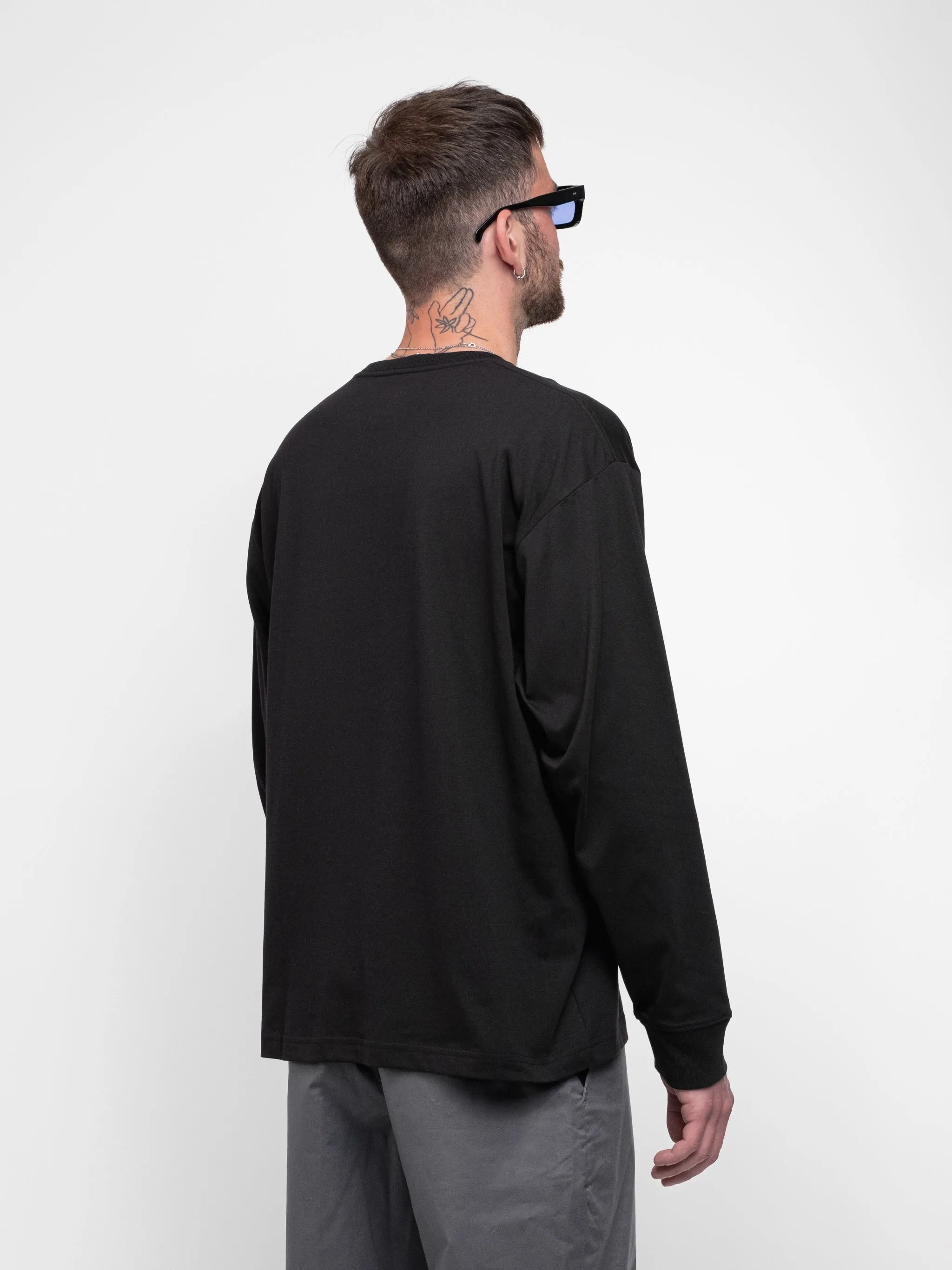 Relaxed Fit Long Sleeve Black - v2