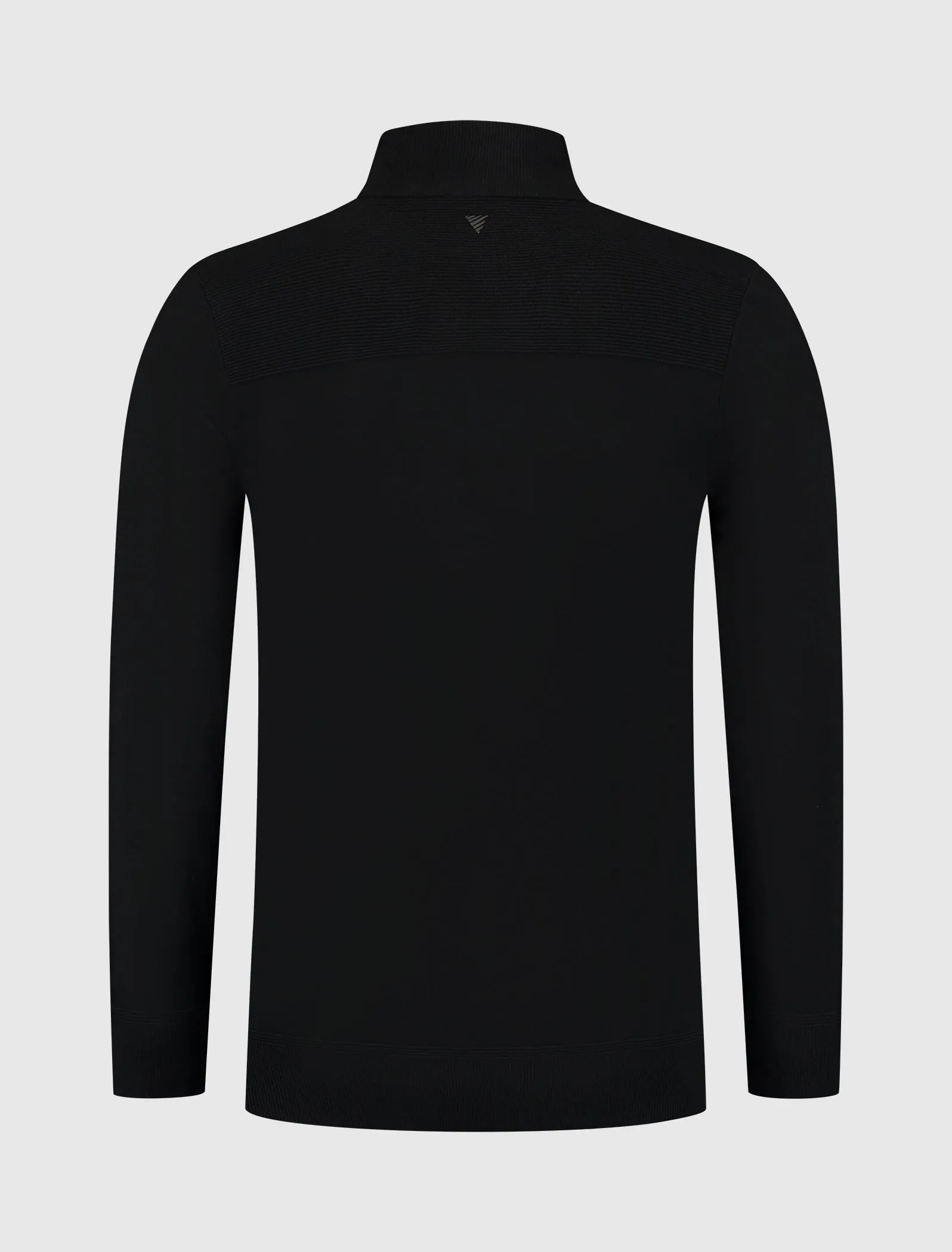 Ribbed Mockneck Knitwear | Black