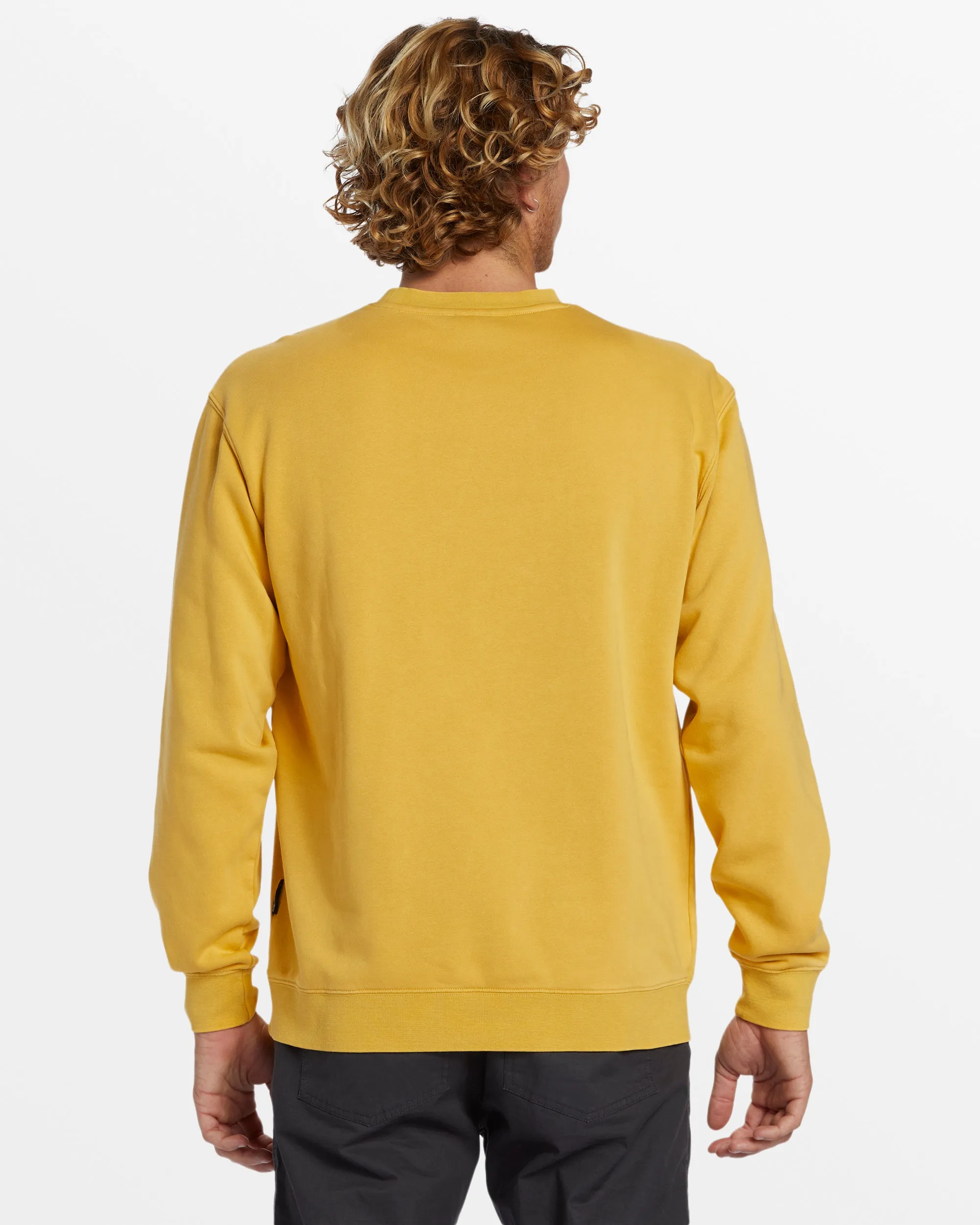 Salt Water Crew Neck Sweatshirt - Ochre