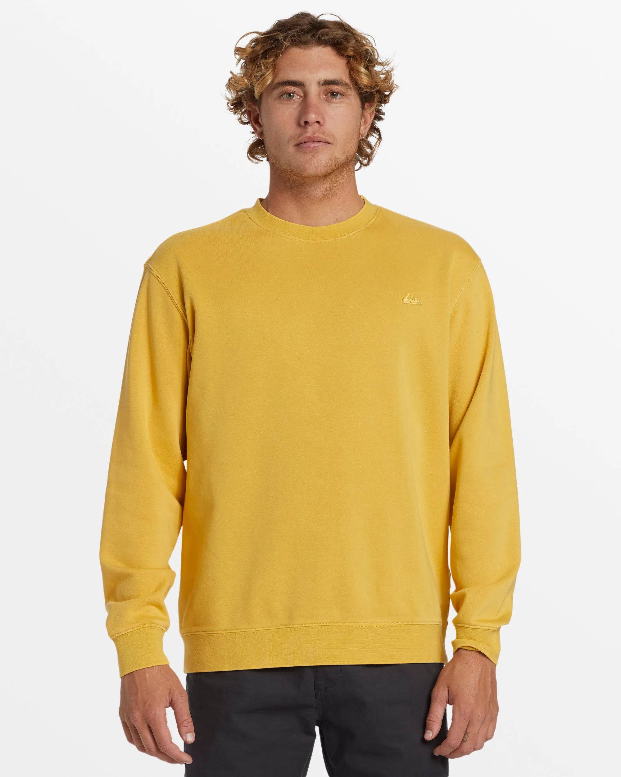 Salt Water Crew Neck Sweatshirt - Ochre