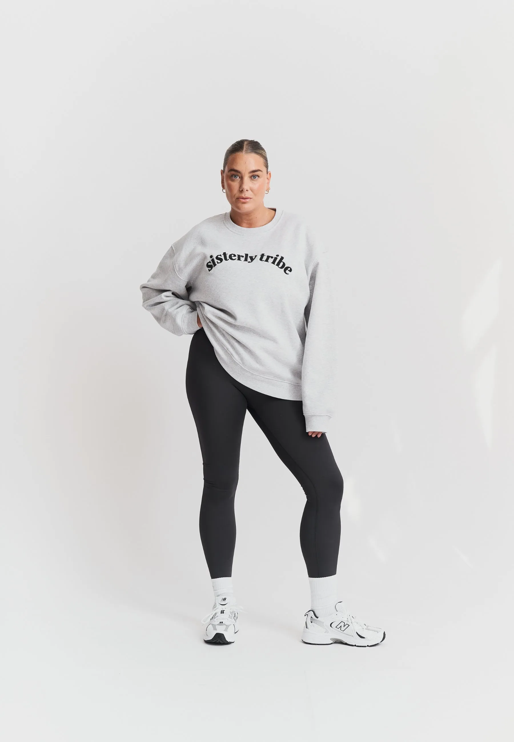 Sisterly Tribe Sweatshirt - Grey Marl