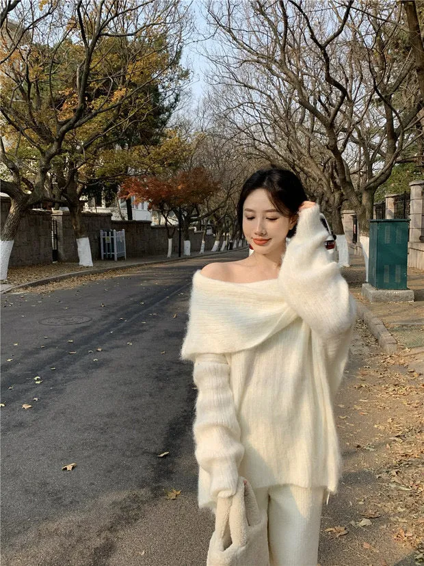 Soft Knit Drop Shoulder Oversized Sweater