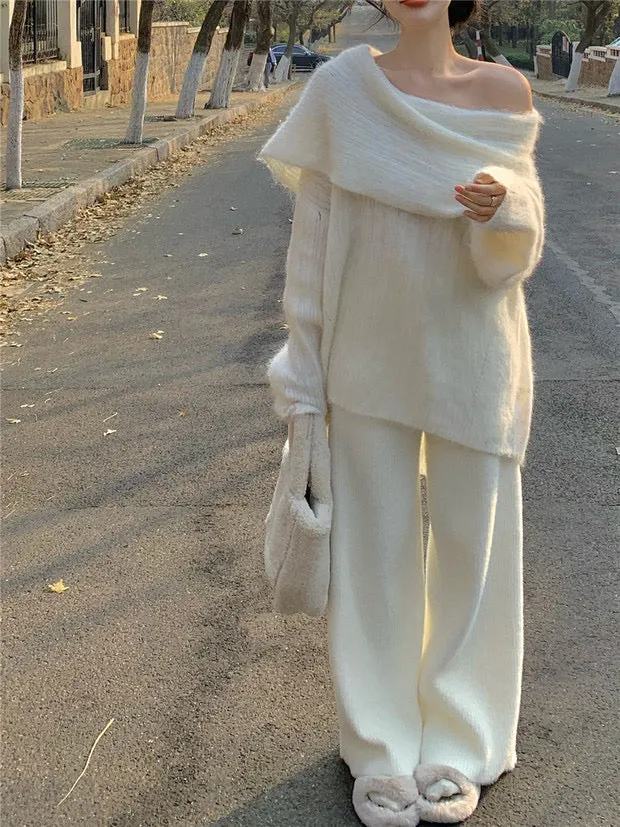 Soft Knit Drop Shoulder Oversized Sweater