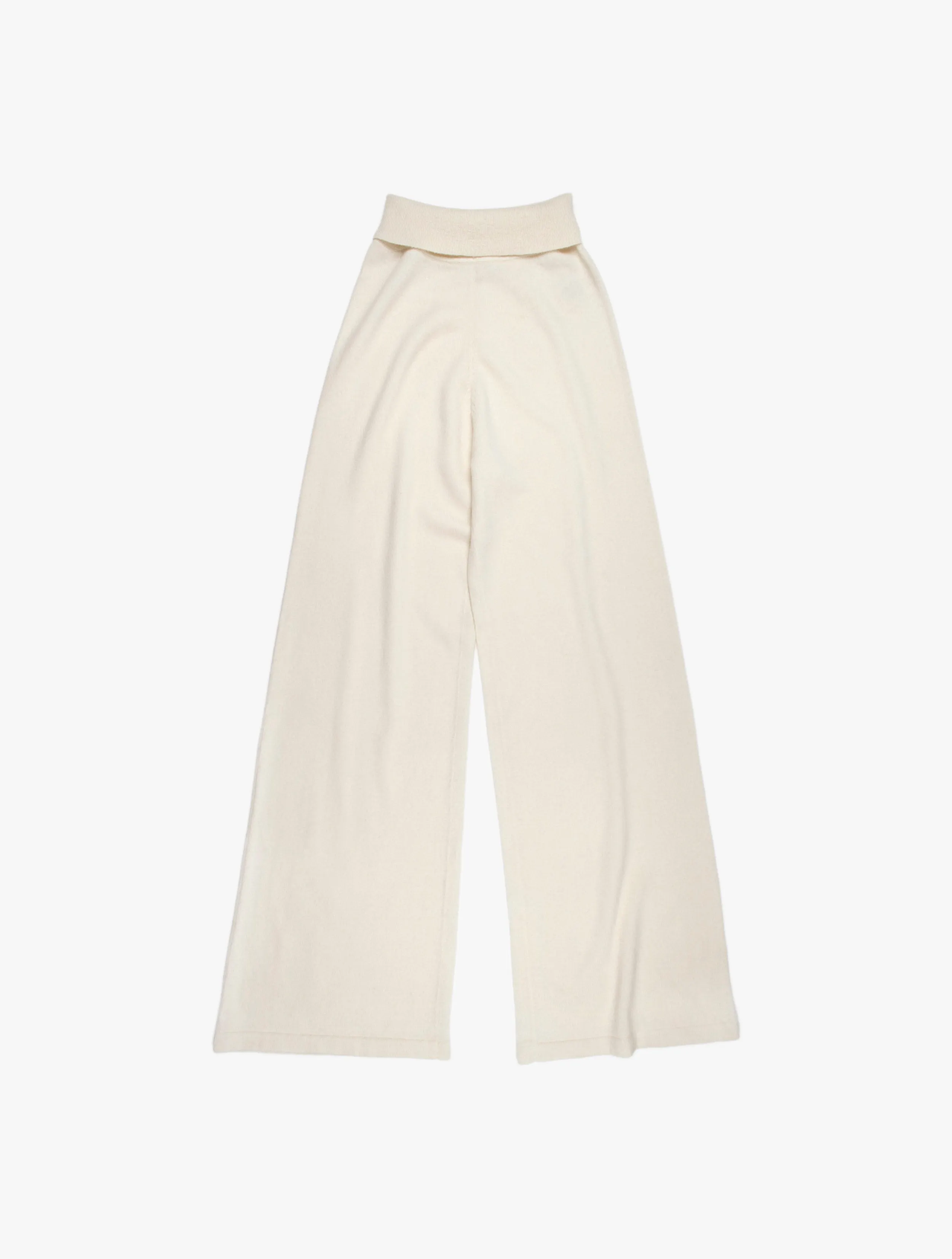 Soft Wide Leg Cashmere Trouser