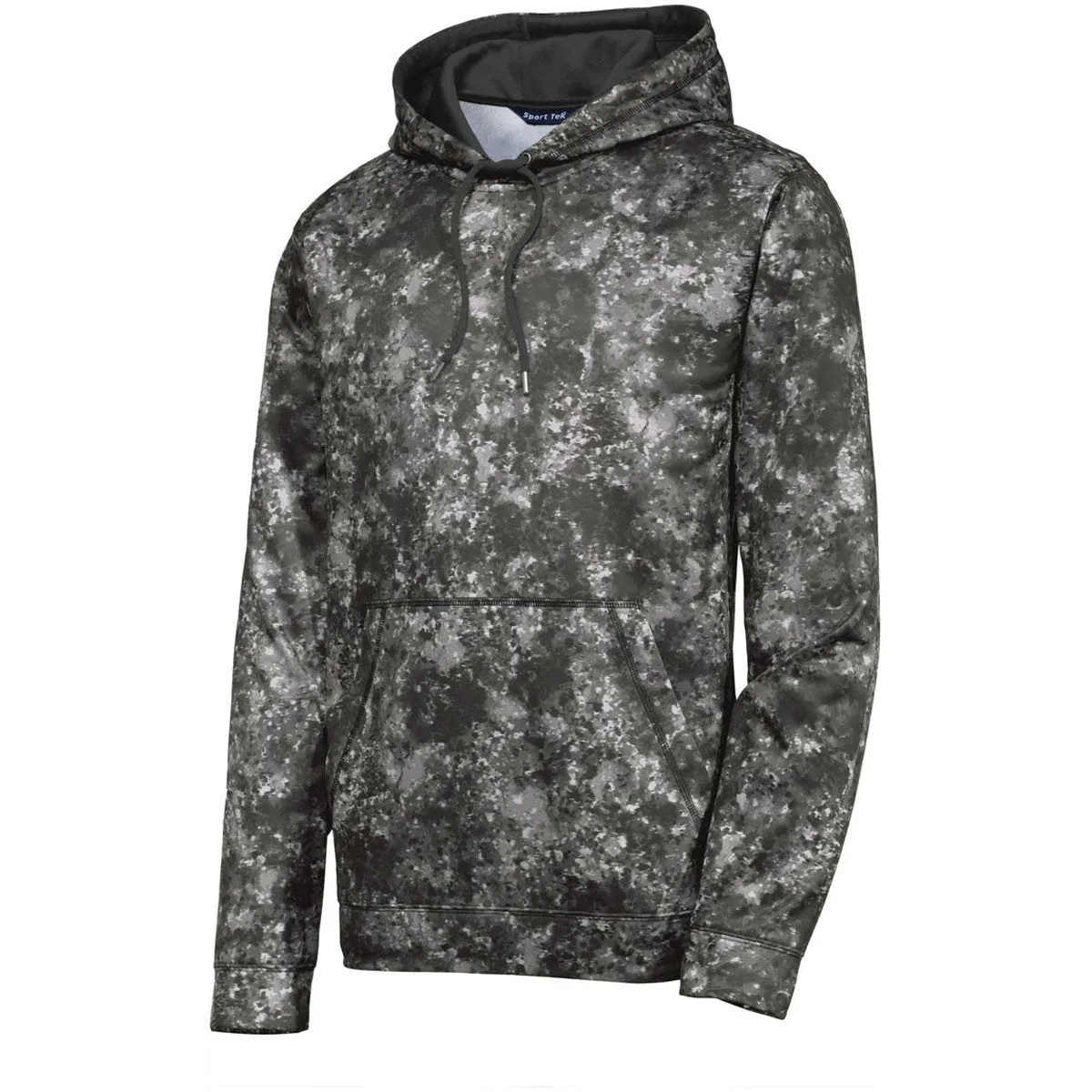 Sport-Tek Men's Black Sport-Wick Mineral Freeze Fleece Hooded Pullover