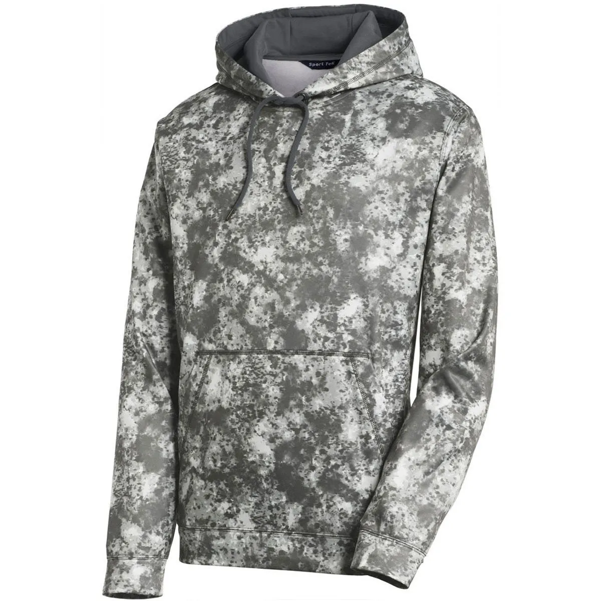 Sport-Tek Men's Dark Smoke Grey Sport-Wick Mineral Freeze Fleece Hooded Pullover