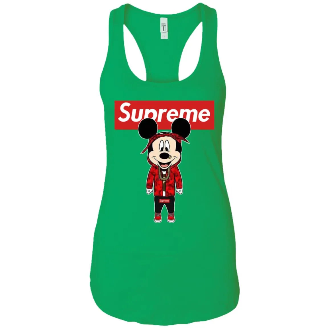 Supreme Mickey Style Fashion T-shirt Women Tank Top