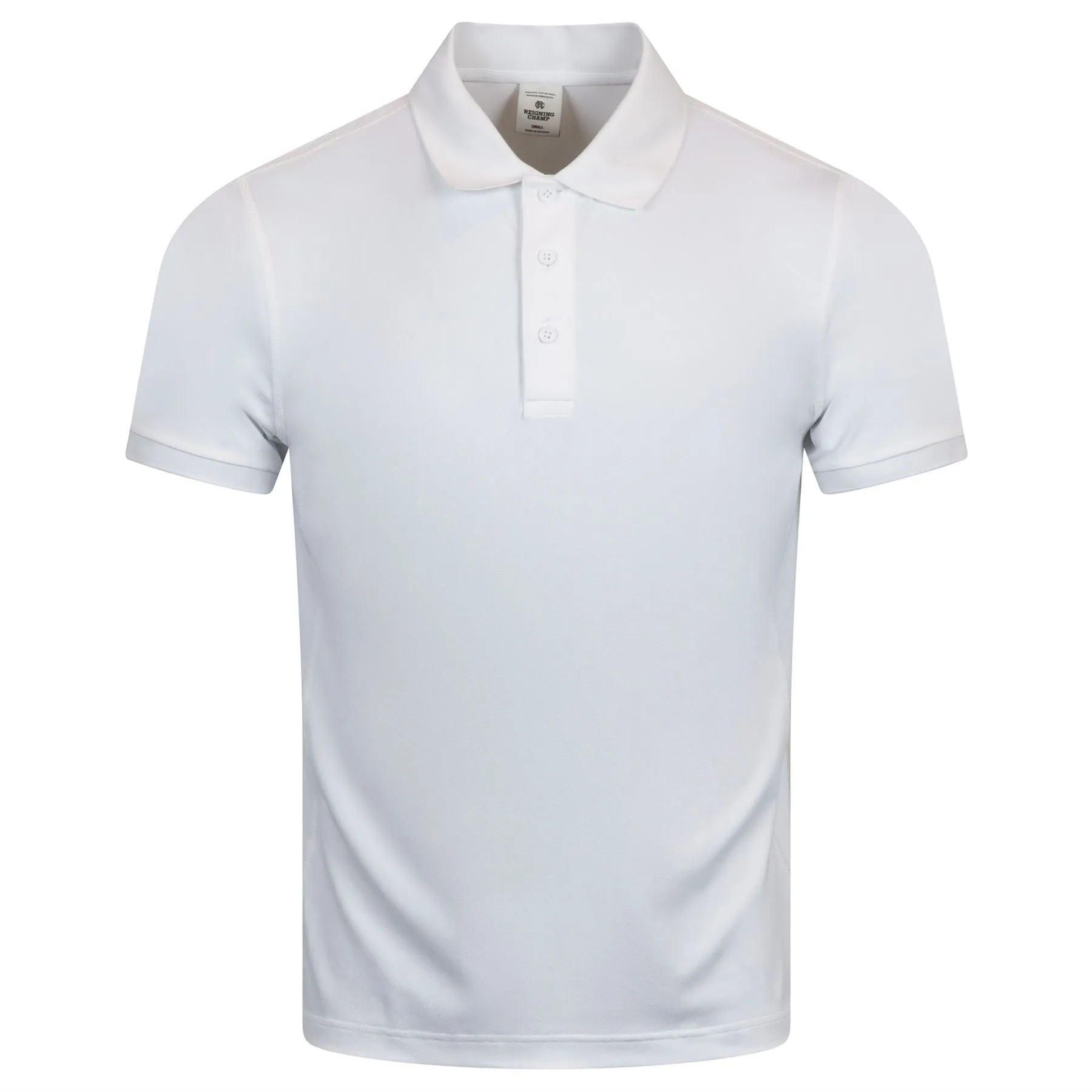 Tech Pique Playoff Polo White - AW24