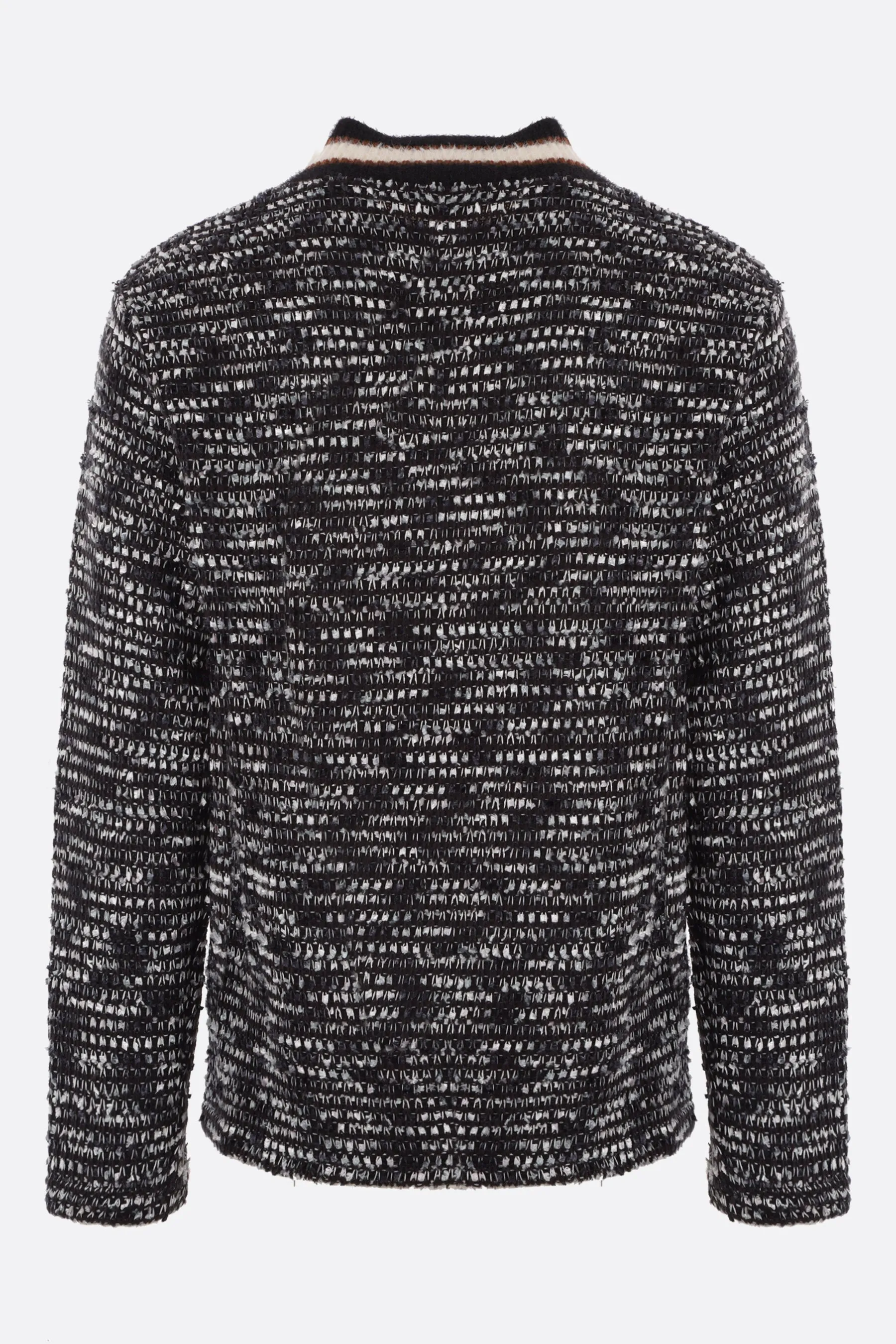 Textured Pattern Knit Pullover