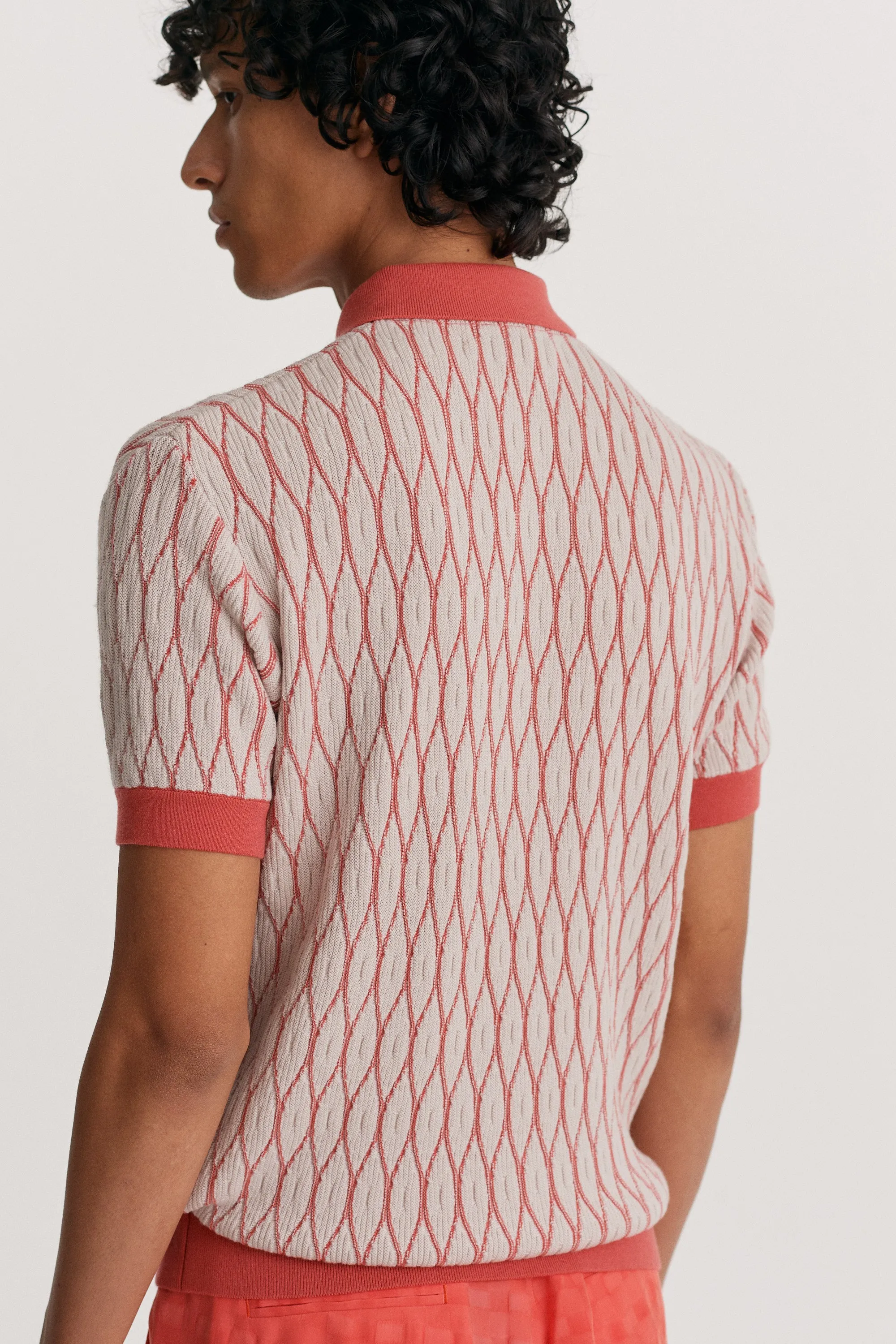 Textured Pattern Polo