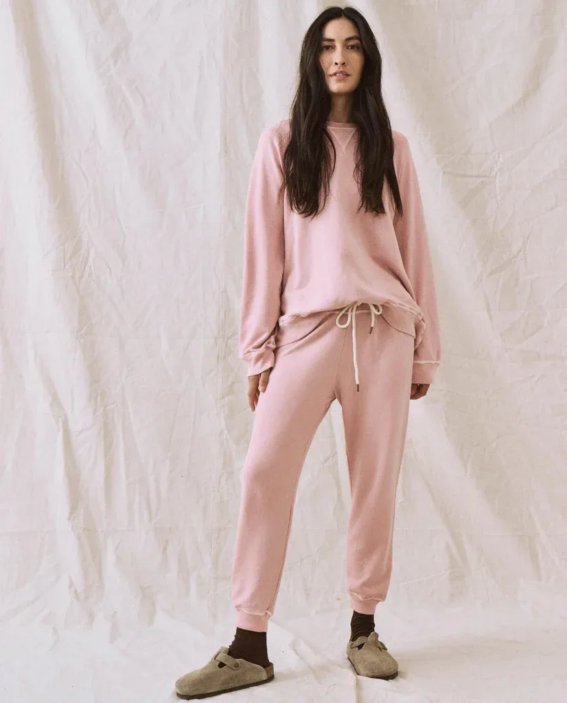 The Great - The Slouch Sweatshirt In Pale Blush