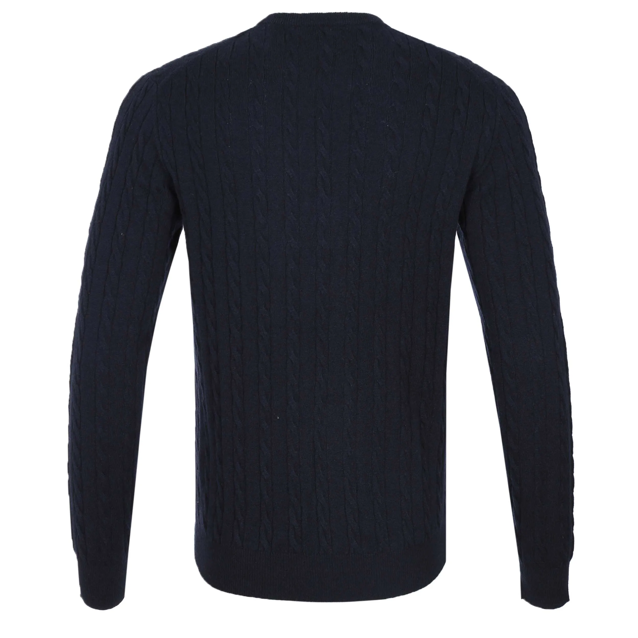 Thomas Maine Cashmere Crew Neck Knitwear in Navy