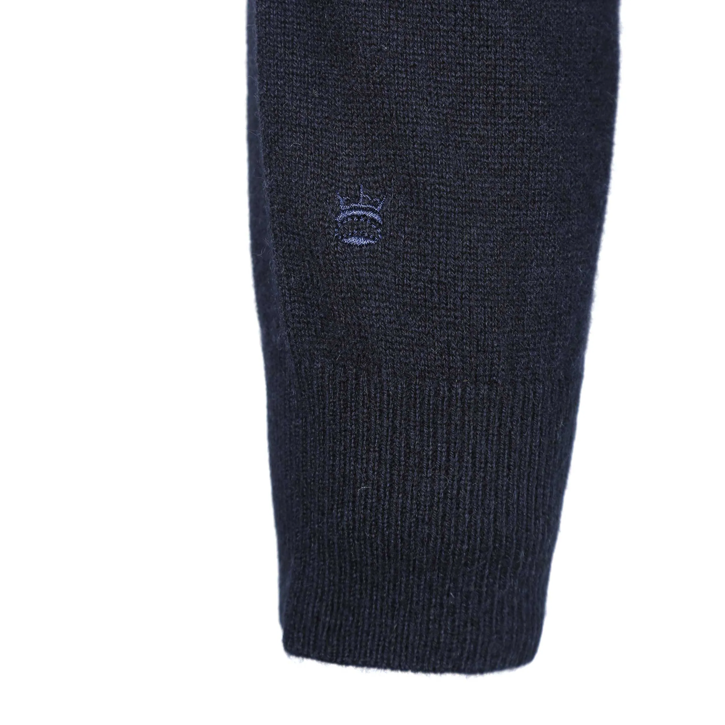 Thomas Maine Crew Neck Cashmere Knitwear in Navy