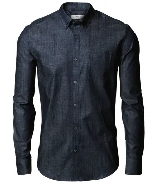 Torrance slim fit  raw and stylish denim shirt | Indigo Blue