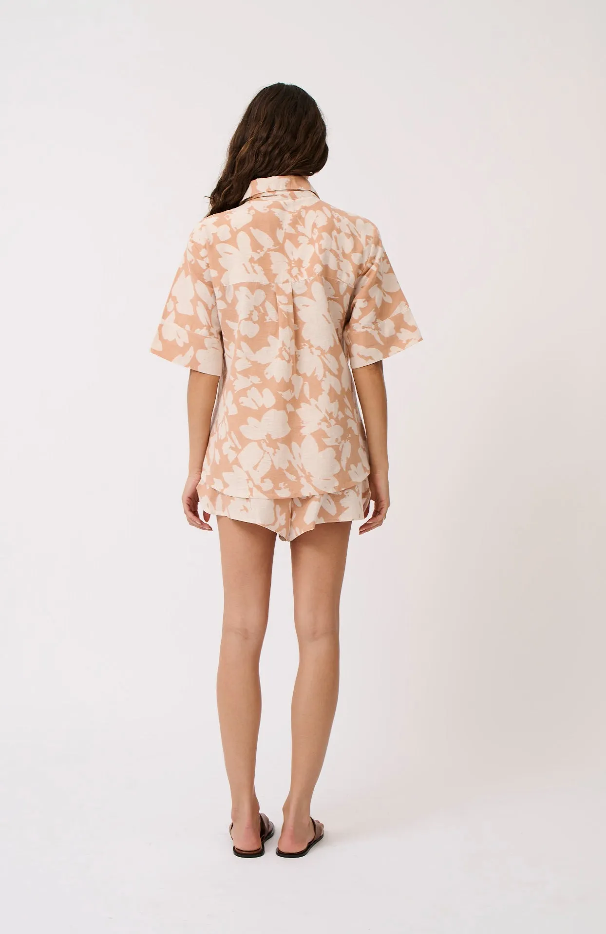 Tully Shirt - Floral Sand