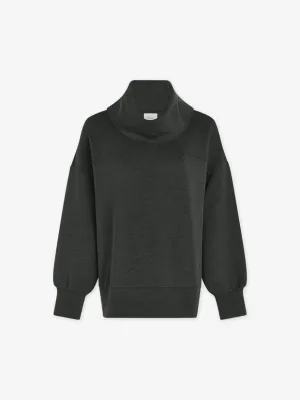 Varley Priya Longline Sweat - Olive Marl