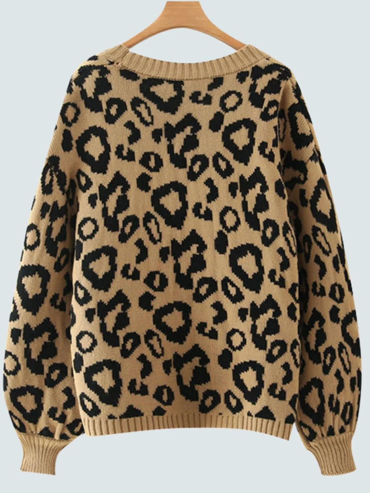 Women's Fierce Fab Leopard Print Vintage Cardigan