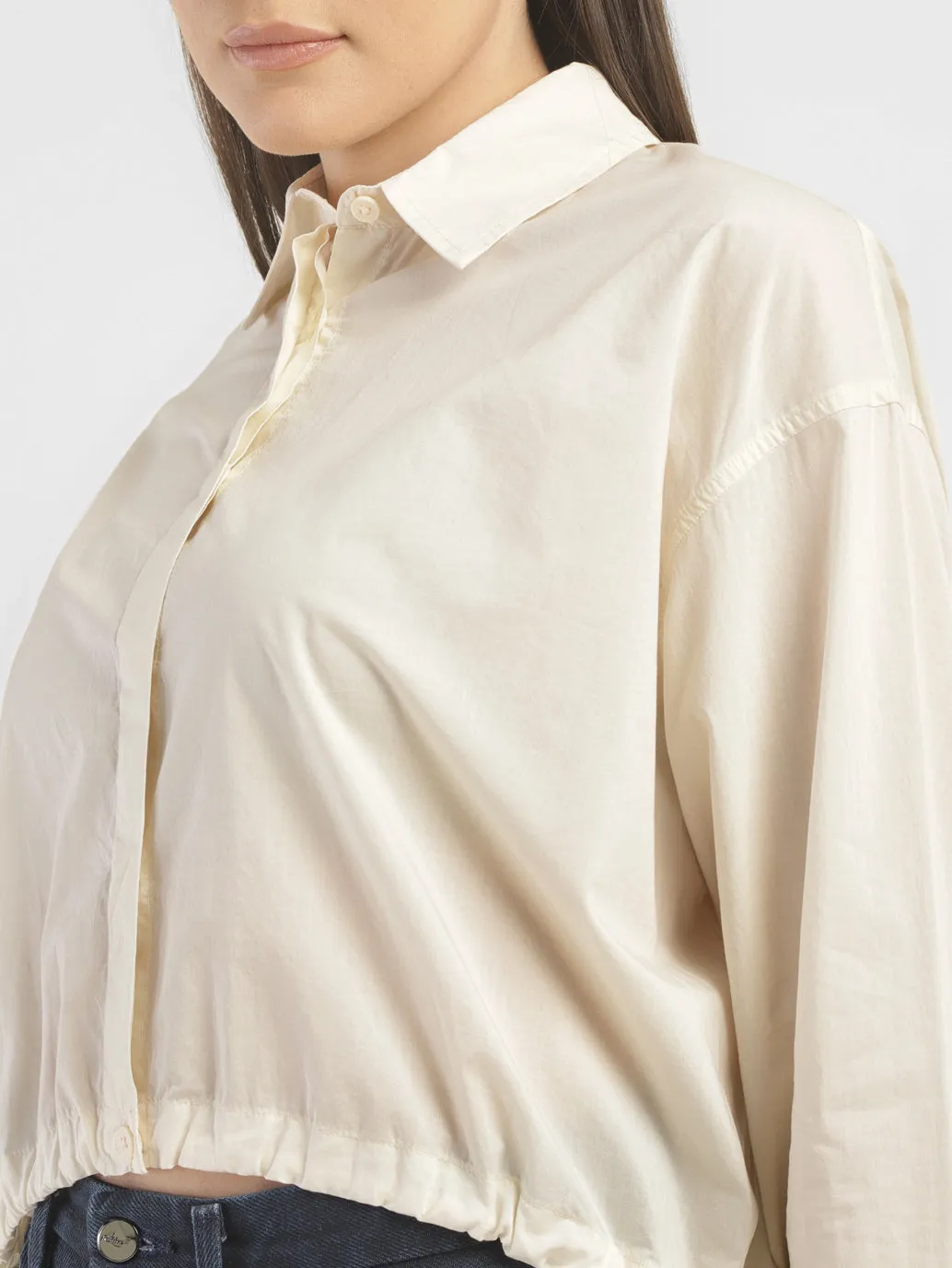 Women's Solid Relaxed Fit Shirt