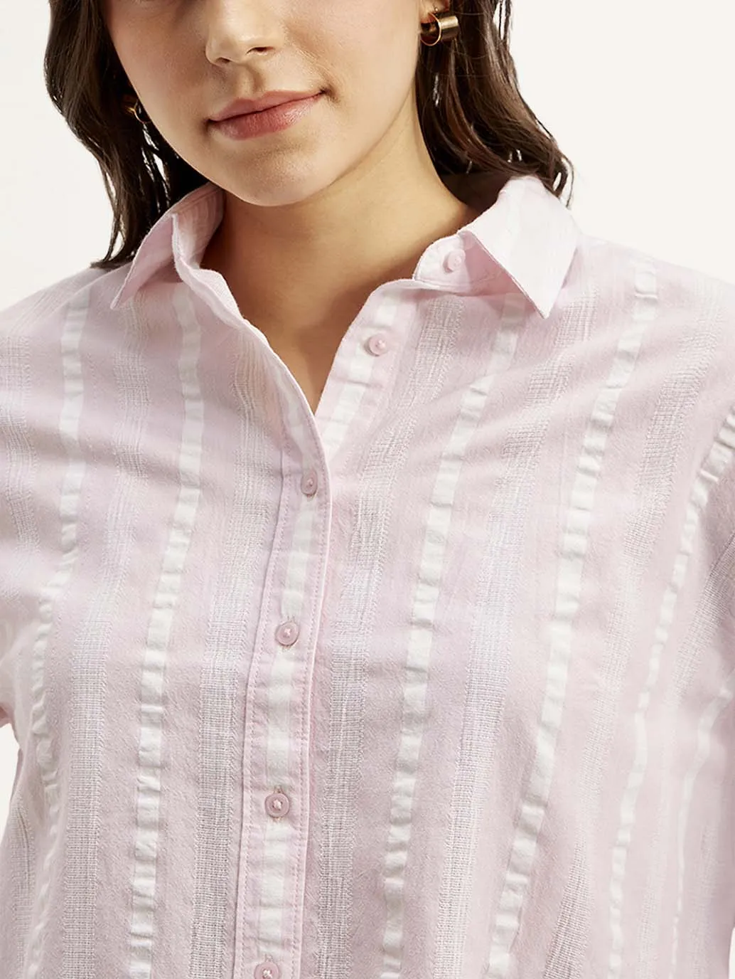 Women's Striped Relaxed Fit Shirt