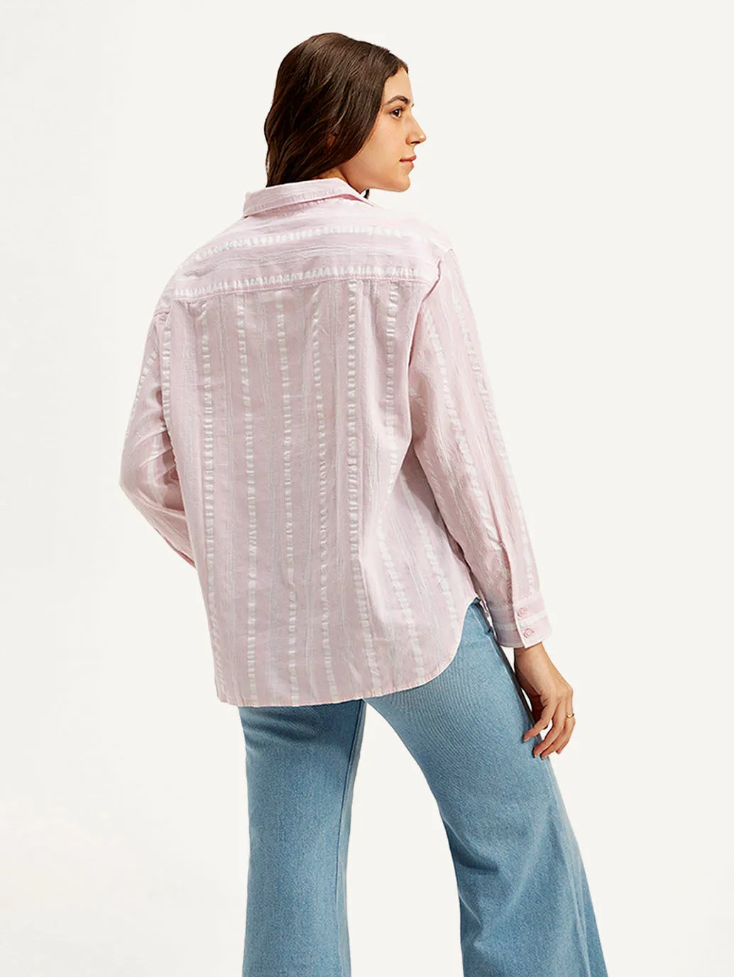 Women's Striped Relaxed Fit Shirt