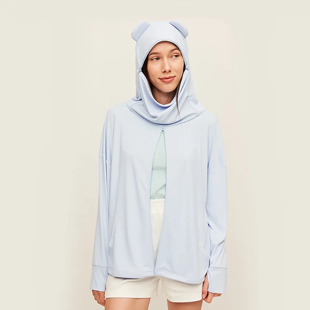 Women's Sun Protection Hoodie with Bear Ears UPF50 