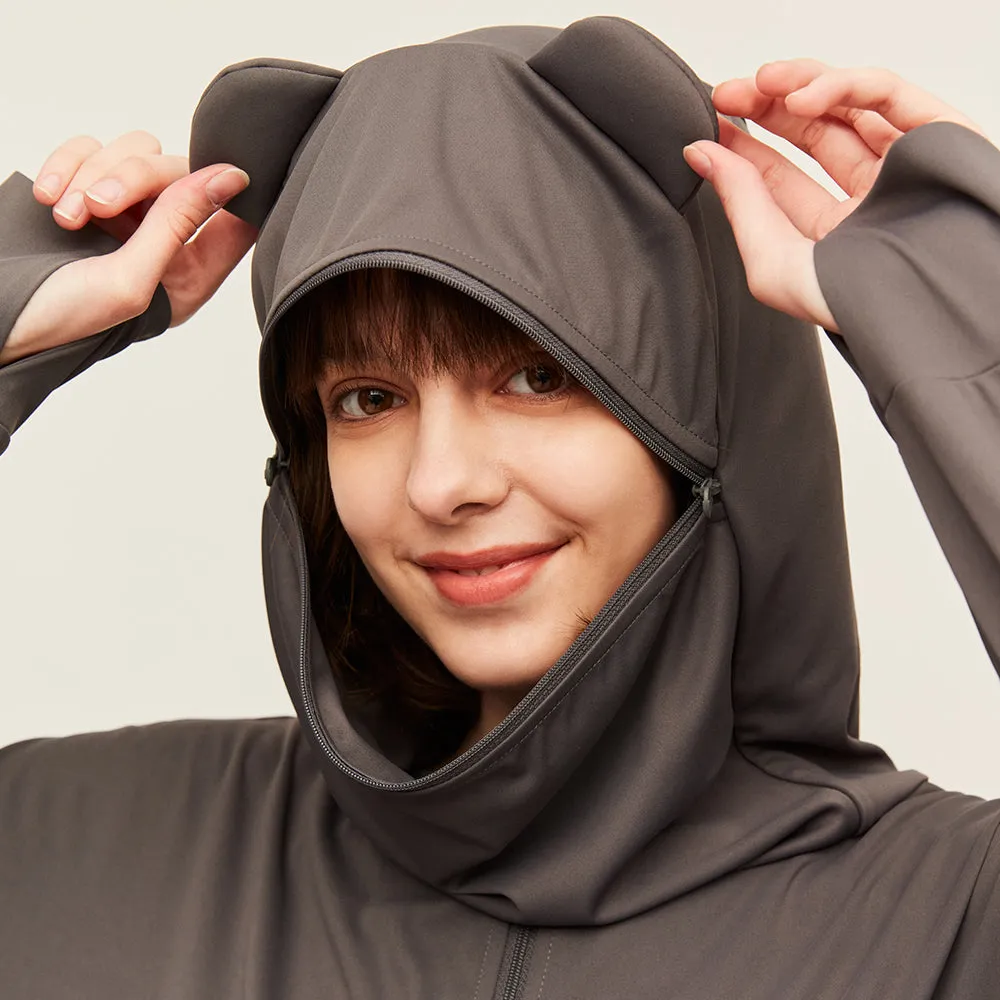 Women's Sun Protection Hoodie with Bear Ears UPF50 